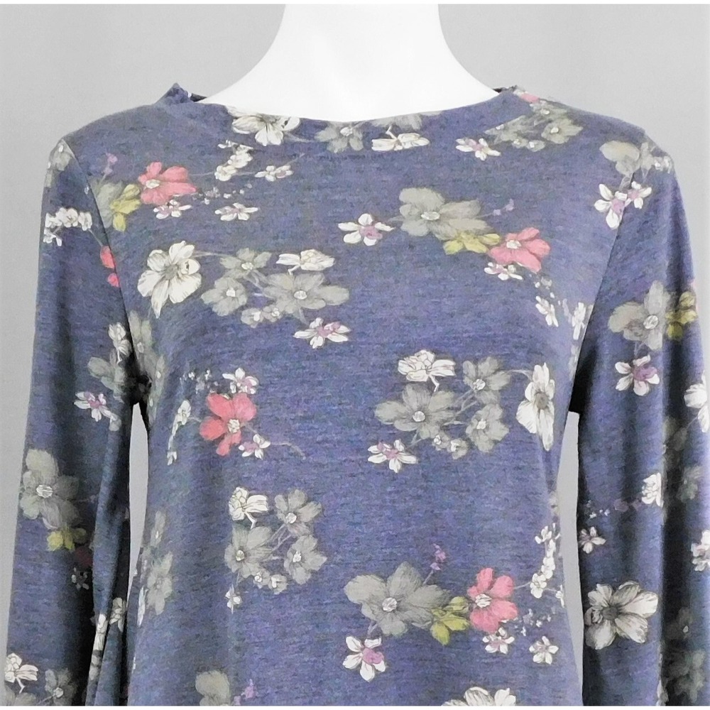 Annabelle Women's Shirt, Size S, Blue,‎ Floral, polyester, rayon - Picture 2 of 6